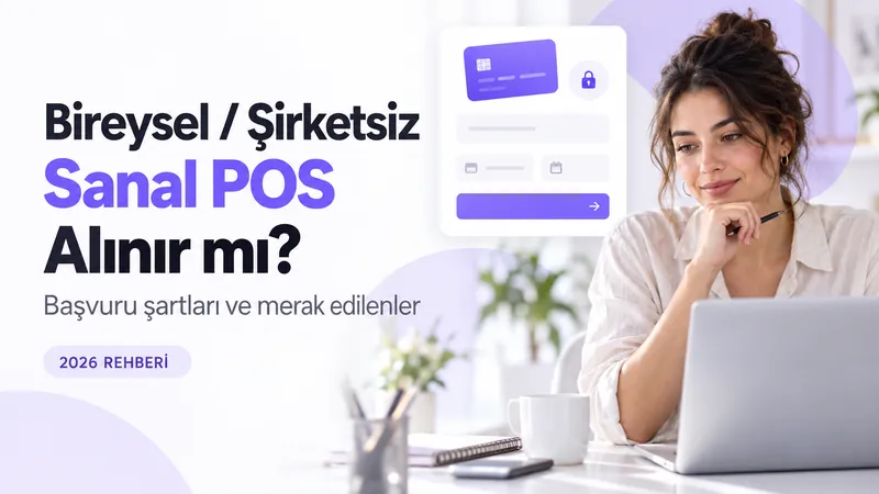 Bireysel sanal POS: şirket kurmadan dizüstü bilgisayardan kartla ödeme alan kadın girişimci