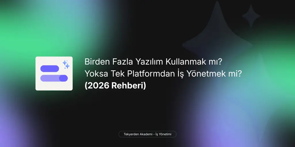 işinizi tek ekrandan yönetmenin kolay yolu.